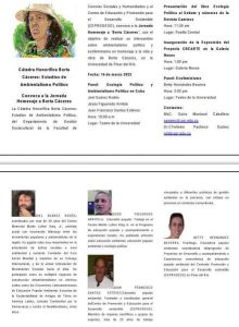Convocan a participar en la Jornada de Homenaje a Berta Cáceres